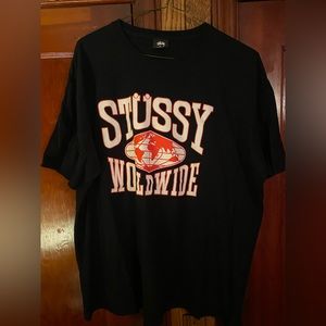 Stussy worldwide black tee
